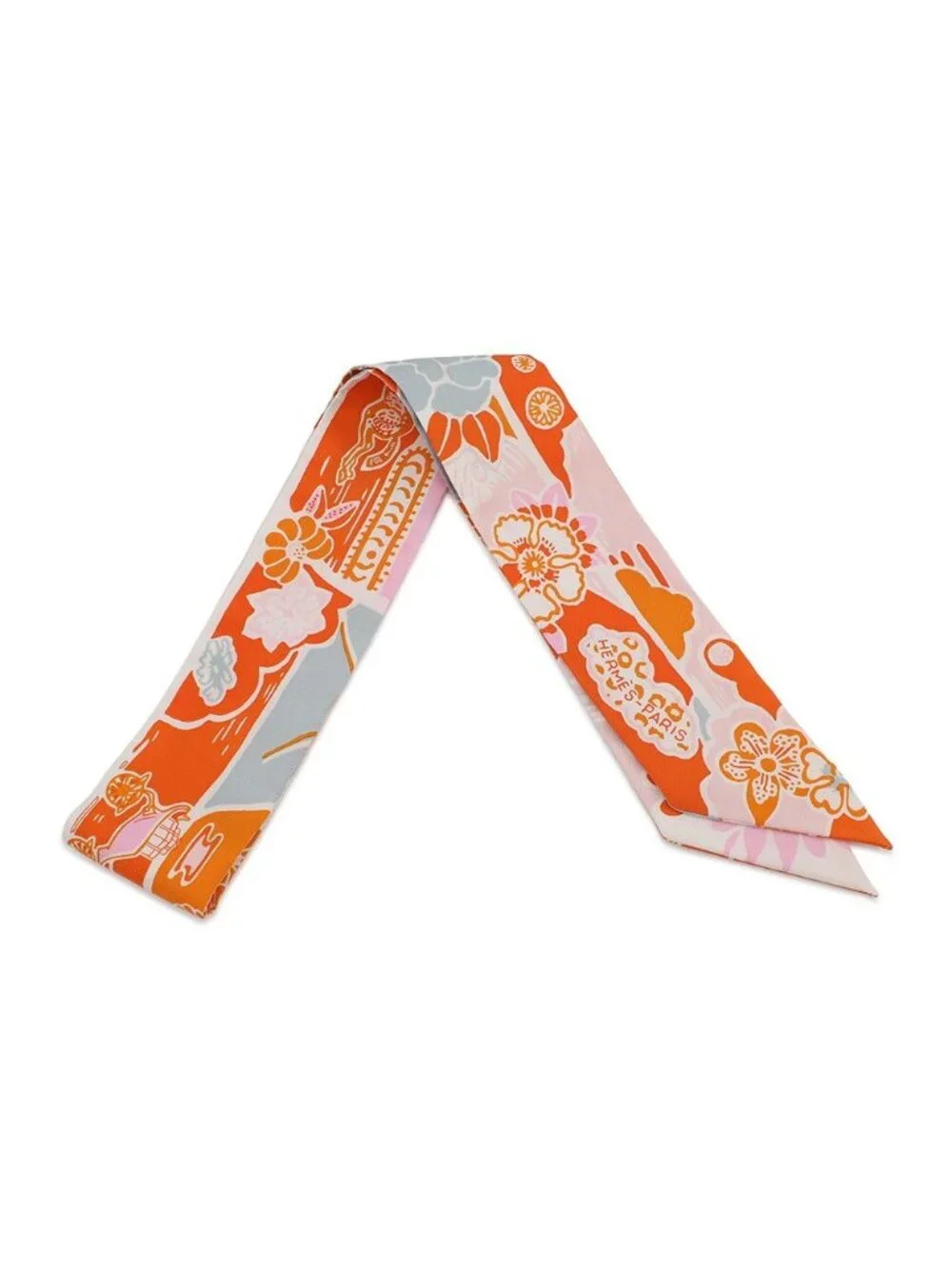 Hermes Scarf Twill Bingata